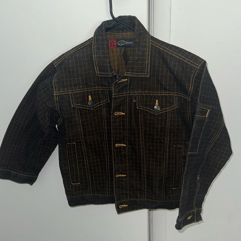 VTG barcode denim jacket